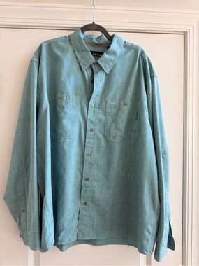 Orvis Teal Green Long-Sleeve Button-Down Workshirt